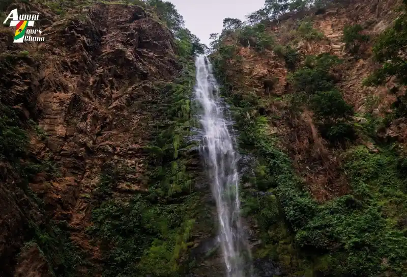 Ghana famous Wli Waterfalls 